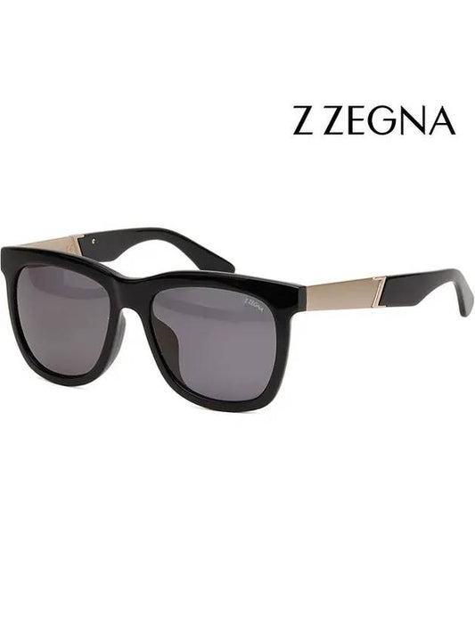 Zegna sunglasses ZZ7D 01A Asian fit square horn rim - ERMENEGILDO ZEGNA - BALAAN 1