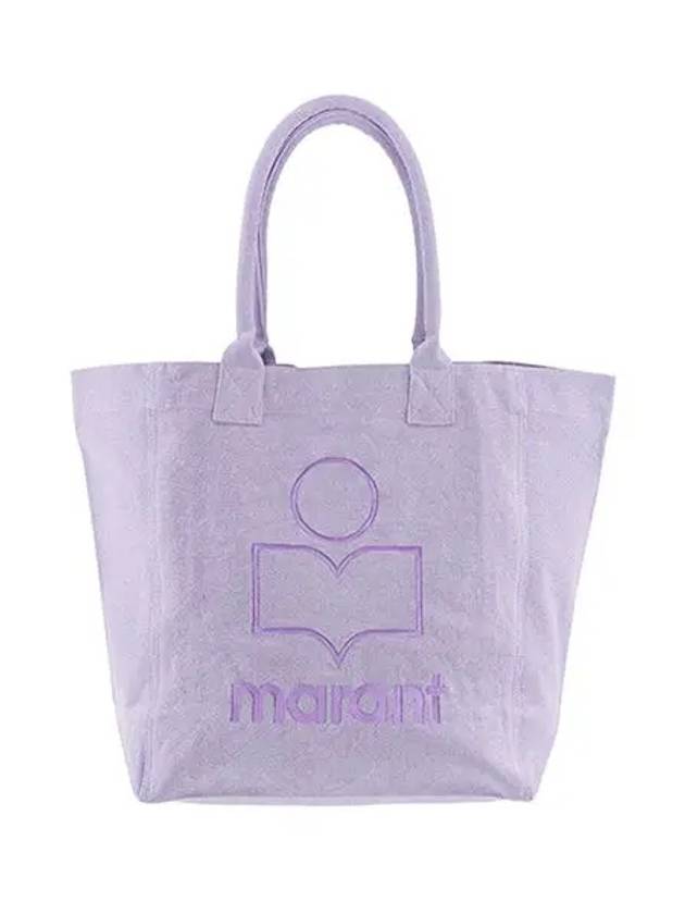 Yenky Logo Washed Cotton Tote Bag Lilac - ISABEL MARANT - BALAAN 3