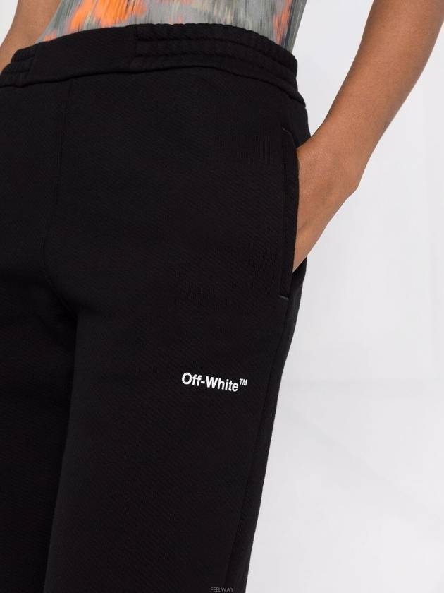 bag Diag logo side slit track pants black - OFF WHITE - BALAAN 10