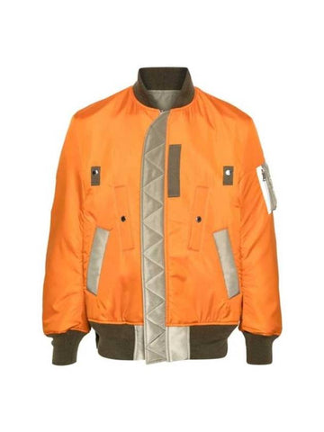 Bomber Jacket 24 03321M 851 ORANGE GREEN - SACAI - BALAAN 1