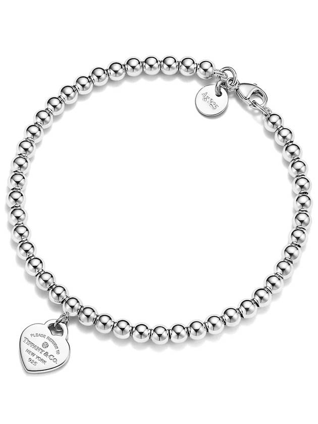 Bead 4mm Bracelet Silver Blue - TIFFANY & CO. - BALAAN 9