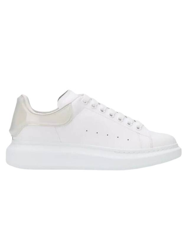 Oversized Leather Low Top Sneakers White - ALEXANDER MCQUEEN - BALAAN 1