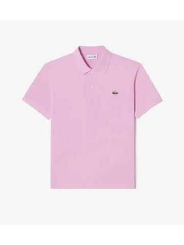 Men s French Regular Fit Basic Short Sleeve Polo Pink - LACOSTE - BALAAN 1