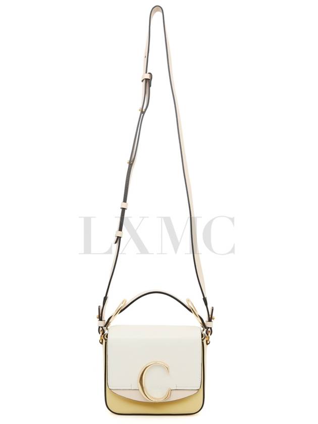 C Buckle Mini Tote White Cross CHC21US193 - CHLOE - BALAAN 4