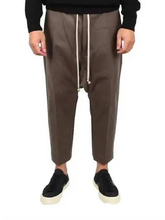 Drawstring Cropped Baggy Pants Brown - RICK OWENS - BALAAN 2