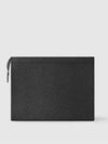 Pochette Voyage Taiga Leather Pouch Bag Black - LOUIS VUITTON - BALAAN 6