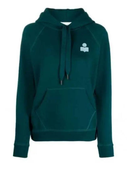 Malibu Logo Print Hooded Top Teal - ISABEL MARANT - BALAAN 2