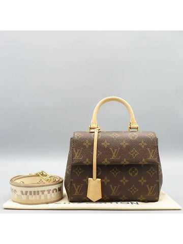 M46055 Monogram Canvas Cluny Mini Tote Bag Shoulder Strap 2WAY - LOUIS VUITTON - BALAAN 1