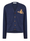 Alex Sphere Intarsia Cardigan Blue - VIVIENNE WESTWOOD - BALAAN 2