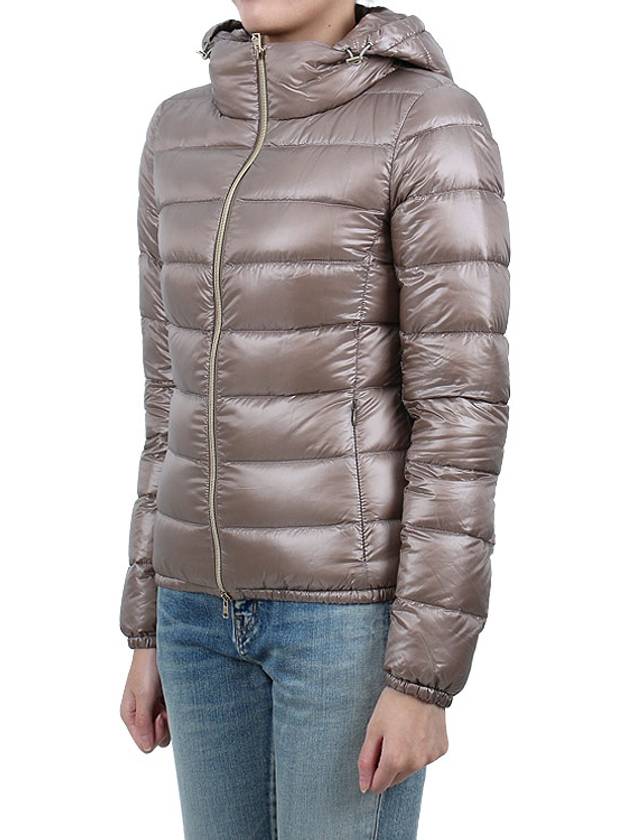 Giada Hooded Down Padding Dove Grey - HERNO - BALAAN 5