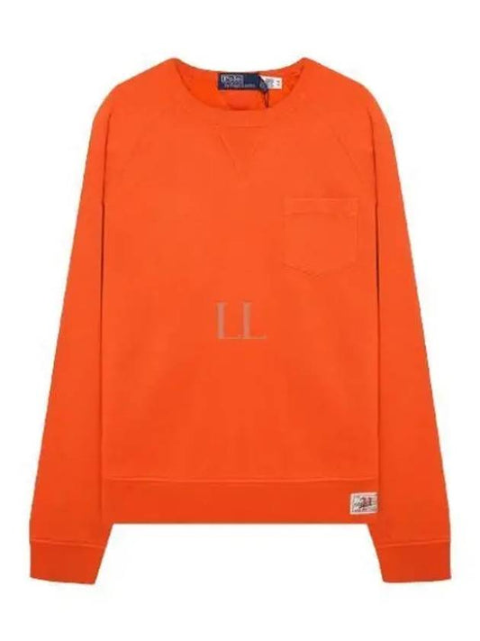 Pocket Patch Sweatshirt Orange - POLO RALPH LAUREN - BALAAN 2