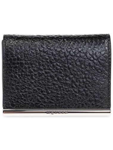 Alexander McQueen Leather Wallet, Women's, Black - ALEXANDER MCQUEEN - BALAAN 1