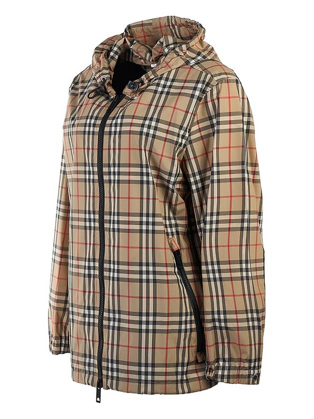 Women's Everton Vintage Check Hooded Jacket Beige - BURBERRY - BALAAN 3