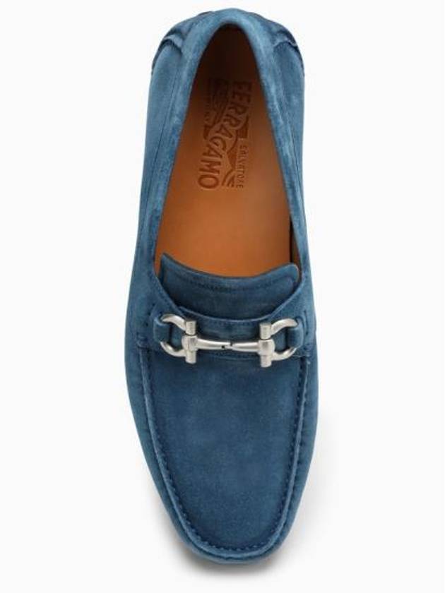 Salvatore Gancini Ornament Driving Shoes Blue - SALVATORE FERRAGAMO - BALAAN.