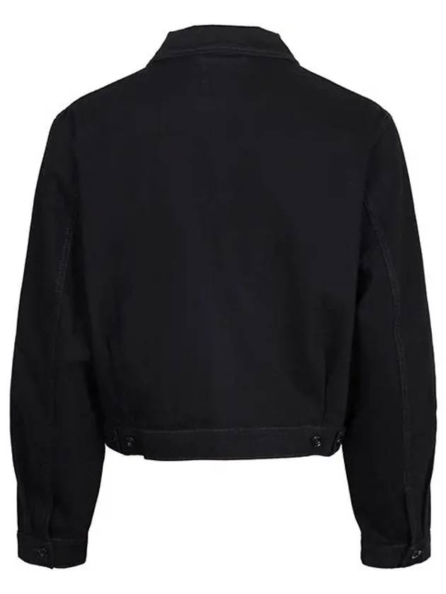 Workwear Collar Trucker Jacket Black - LEMAIRE - BALAAN 3