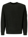 Emerized Diagonal Fleece Lens Sweatshirt Black - CP COMPANY - BALAAN 1