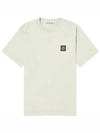 Logo Patch Short Sleeves T-Shirt Pistachio Green - STONE ISLAND - BALAAN 2