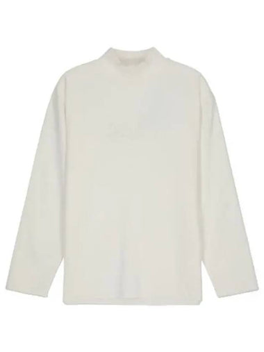 Mockneck Long Sleeve T Shirt White - ERL - BALAAN 1