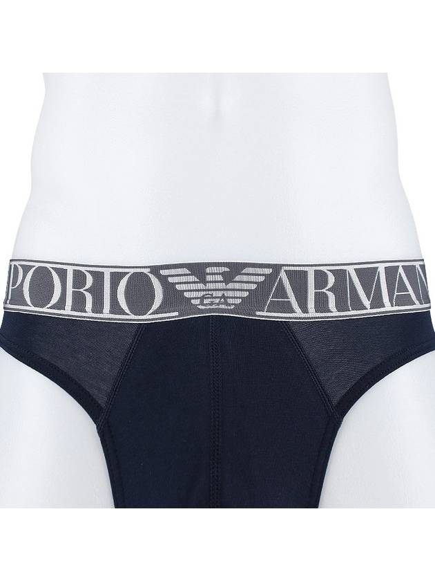 Logo Band Briefs Navy Blue - EMPORIO ARMANI - 6