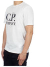 Graphic Logo Print Short Sleeve T-Shirt White - CP COMPANY - BALAAN 3