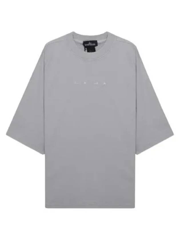 Shadow Project Graphic Interlock Mako Cotton Short Sleeve T-Shirt Dust Grey - STONE ISLAND - BALAAN 2