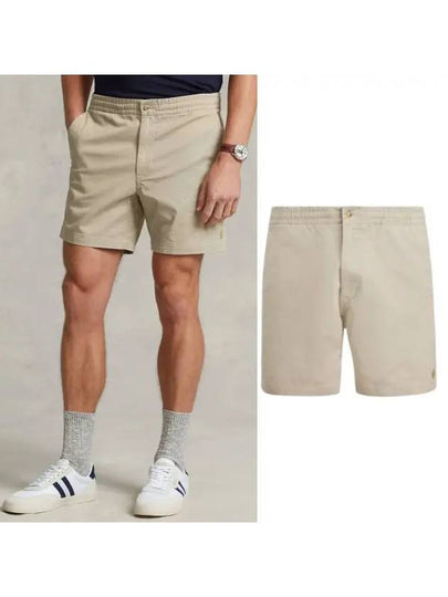 Men's Embroidered Pony Prepster Shorts Tan - POLO RALPH LAUREN - BALAAN 2