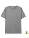 Fox Head Patch Classic Short Sleeve T-Shirt Grey Melange - MAISON KITSUNE - BALAAN 2