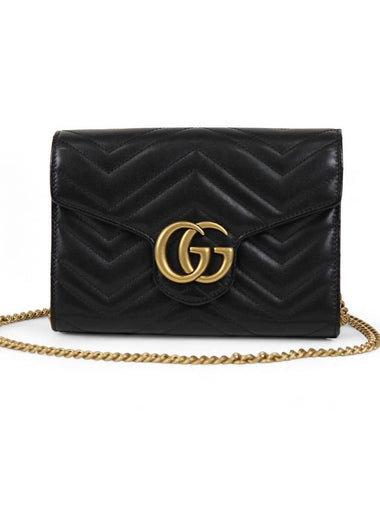 Women s GG Marmont Matelasse Chain Cross Bag - GUCCI - BALAAN 1