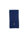 Bear Logo Muffler Blue - POLO RALPH LAUREN - BALAAN 2