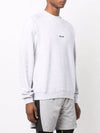 Micro Logo Print Cotton Sweatshirt Grey - MSGM - BALAAN 3