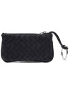 Intrecciato Key Case Coin Purse Black - BOTTEGA VENETA - BALAAN 5