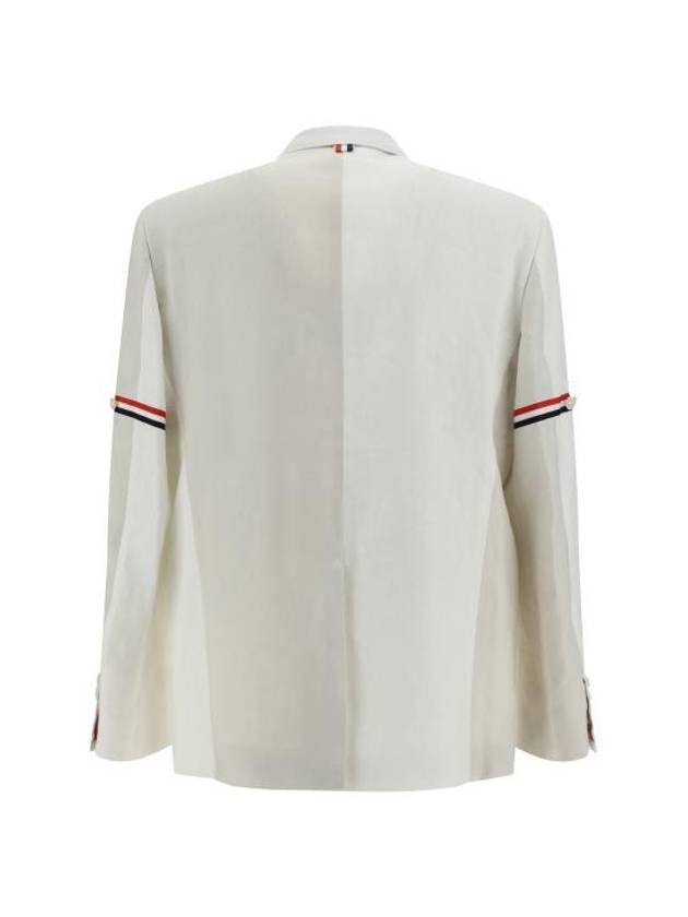 Armband Two Tone Tailored Jacket White - THOM BROWNE - BALAAN 3