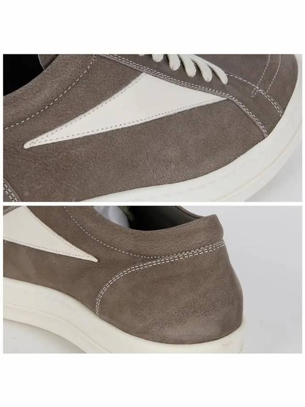 Vintage Leather Low Top Sneakers Grey - RICK OWENS - BALAAN 7