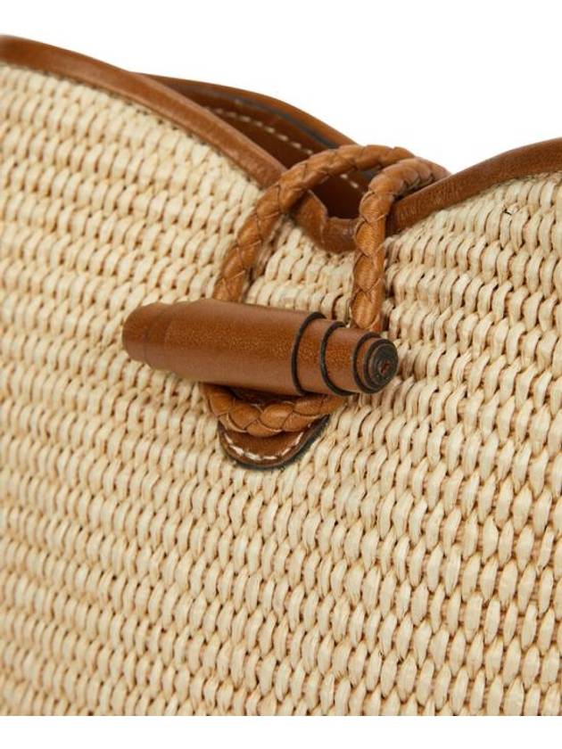 Taggy Raffia Cross Bag Cognac - ISABEL MARANT - BALAAN 4