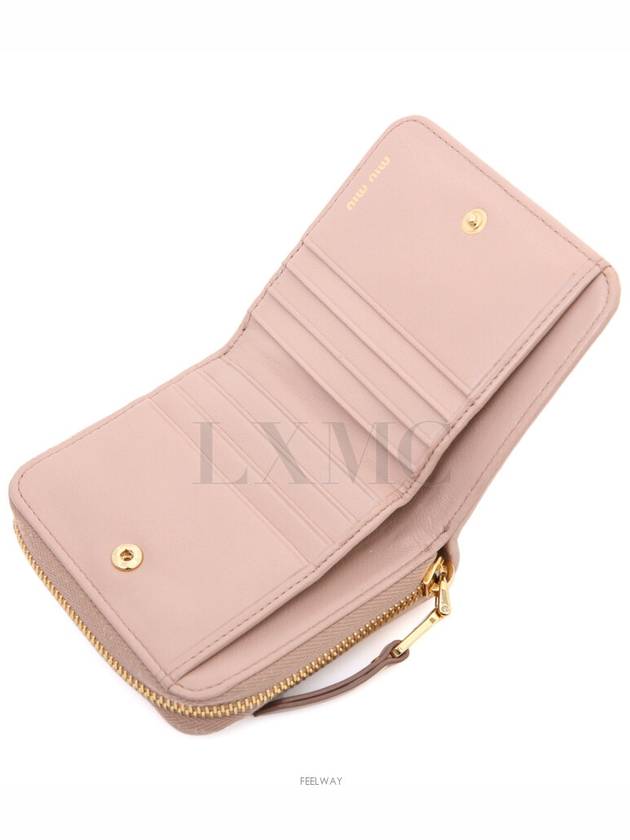 Matelasse zipper wallet pink half 5ML522 - MIU MIU - BALAAN 9