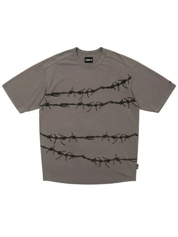 Barbed Wire T Shirt BEIGE - AJOBYAJO - BALAAN 1
