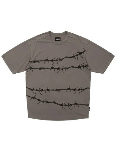 Barbed Wire T Shirt BEIGE - AJOBYAJO - BALAAN 1