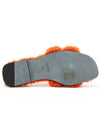 Oran Shearling Slippers Orange - HERMES - BALAAN 6