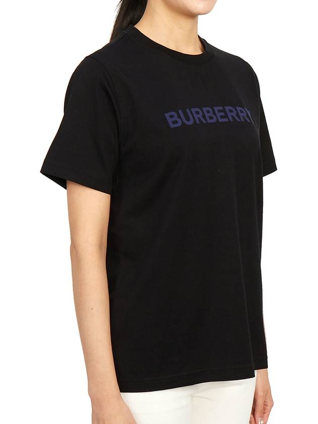 Logo Print Cotton Short Sleeve T-Shirt Black - BURBERRY - BALAAN 4