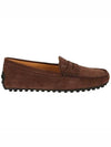 Suede Gommino 10L Loafer Brown - TOD'S - BALAAN 2