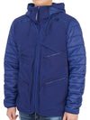 Goggles 5 Pocket Hooded Jacket Blue - CP COMPANY - BALAAN 5