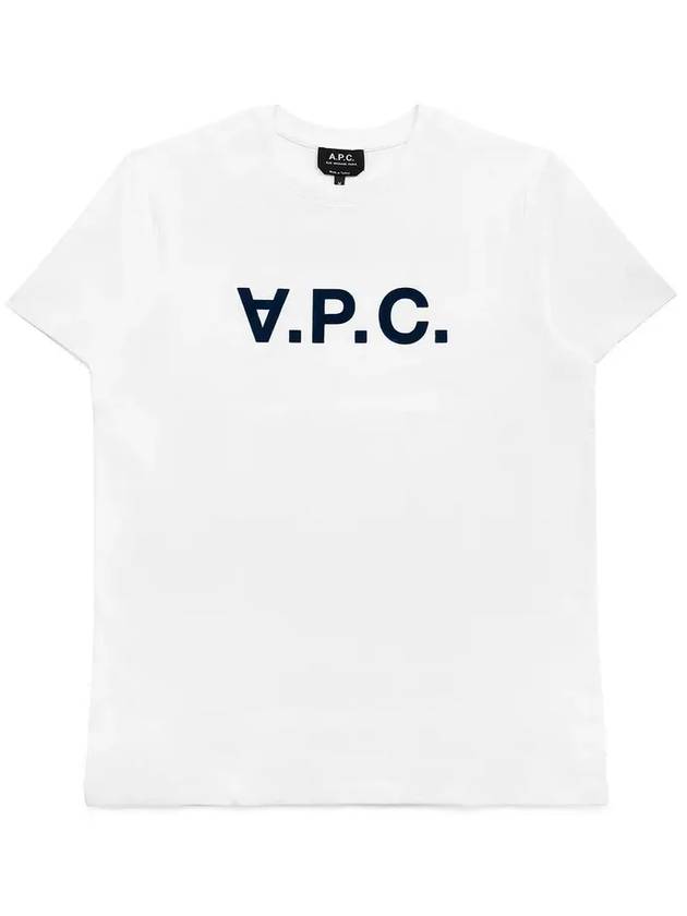 Men's VPC Logo Short Sleeve T-Shirt White - A.P.C. - BALAAN 6