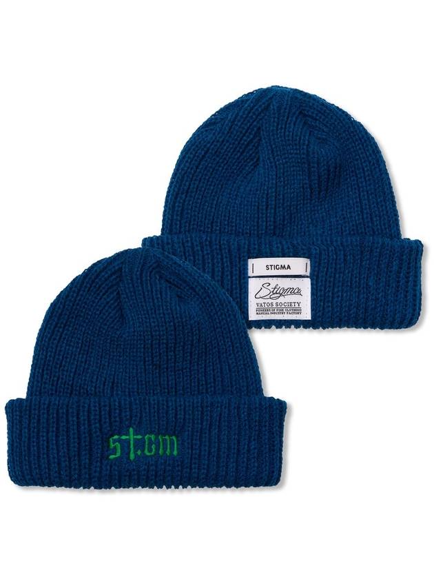 STGM Logo Classic Beanie Navy - STIGMA - BALAAN 1