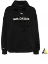 Mirror Distressed Cotton Hoodie Black - BALENCIAGA - BALAAN 2