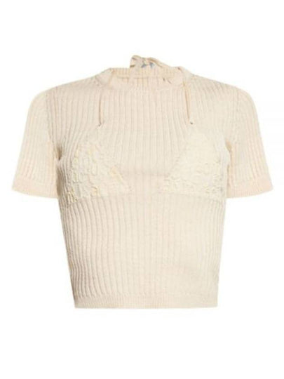 La Mayu Maille Bikini Knit Top Ivory - JACQUEMUS - BALAAN 2