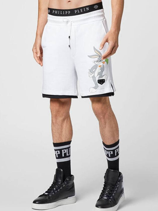 Men's SABC Looney Tunes Shorts Monogram Shorts SABC MRT1043 PNY002N - PHILIPP PLEIN - BALAAN 1