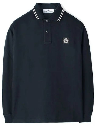 Logo Patch Polo Shirt Blue - STONE ISLAND - BALAAN 2