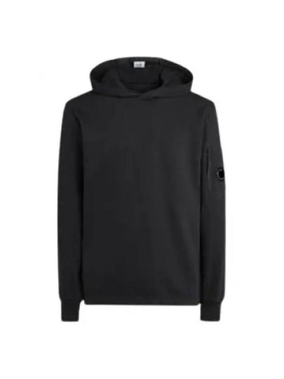 Men's Lens Wappen Fleece Hoodie Black - CP COMPANY - BALAAN 2