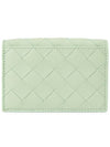 Intrecciato Flap Business Card Wallet Mint - BOTTEGA VENETA - BALAAN 3