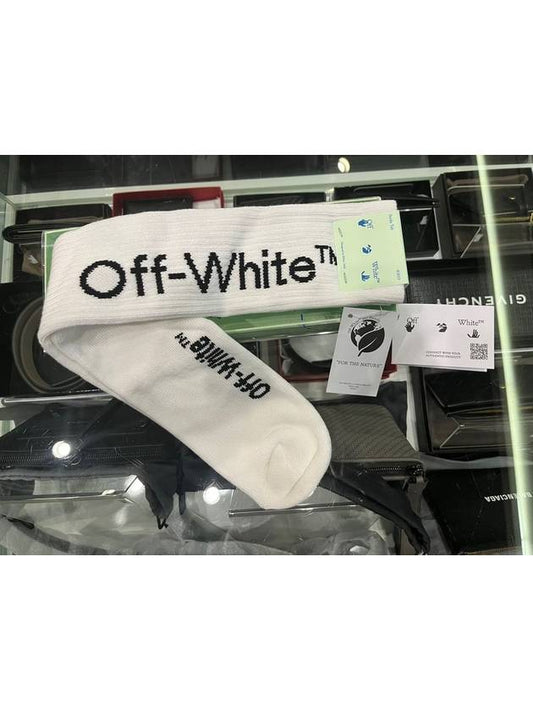 logo socks white OMRA001C 99KNI001 0110 - OFF WHITE - BALAAN 2